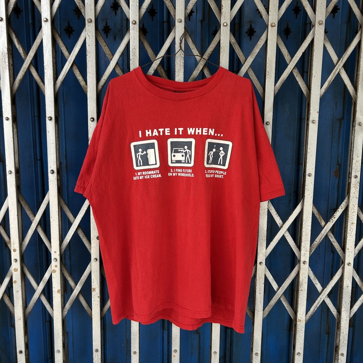 Vintage 1990s I Hate It When People Read My T-Shirt Size US XL / EU 56 / 4 - 8 Thumbnail