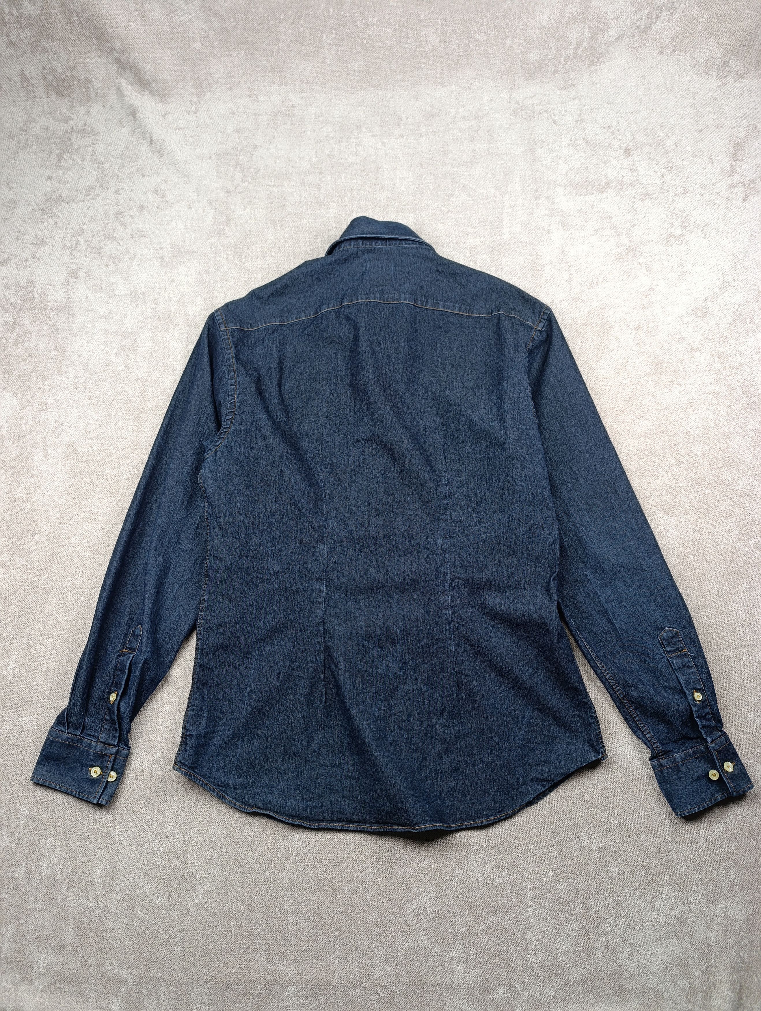 Dolce & Gabbana Dolce Gabbana Mens Denim Stretch Shirt Size 52 Size US L / EU 52-54 / 3 - 18 Thumbnail
