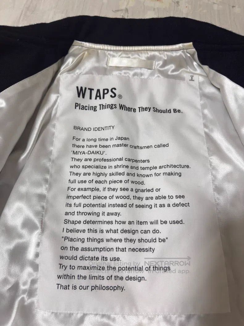 Wtaps Wtaps Dragon Embroidered Wool Puffer Down Jacket Size US S / EU 44-46 / 1 - 4 Thumbnail