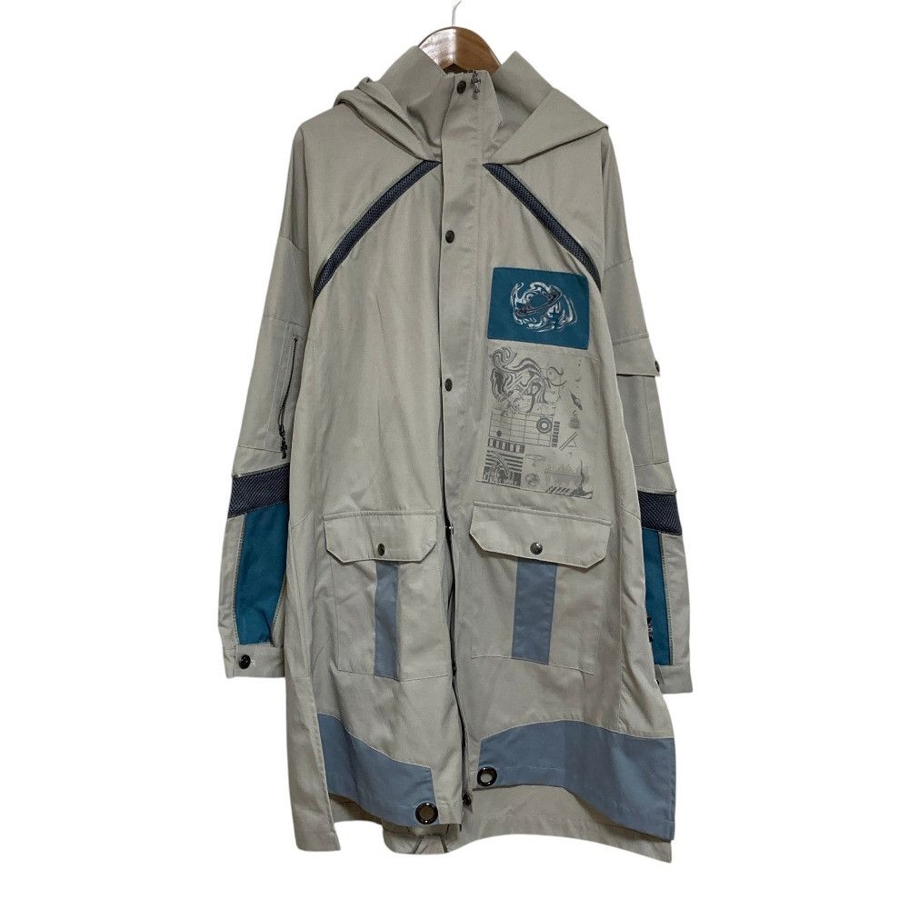 Other Other OZZ CONTE Patchwork Hooded Coat Others Outerwear DUTY FREE for USA Size ONE SIZE - 1 Thumbnail