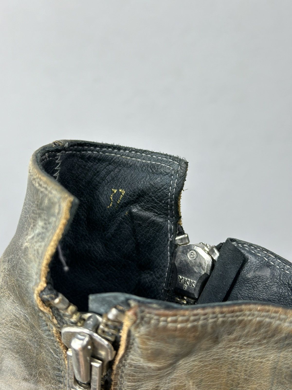 A.S.98 Vintage Leather Boots AS 98 HandMade Guidi Italy Rick owens Size US 9 / IT 39 - 10 Thumbnail
