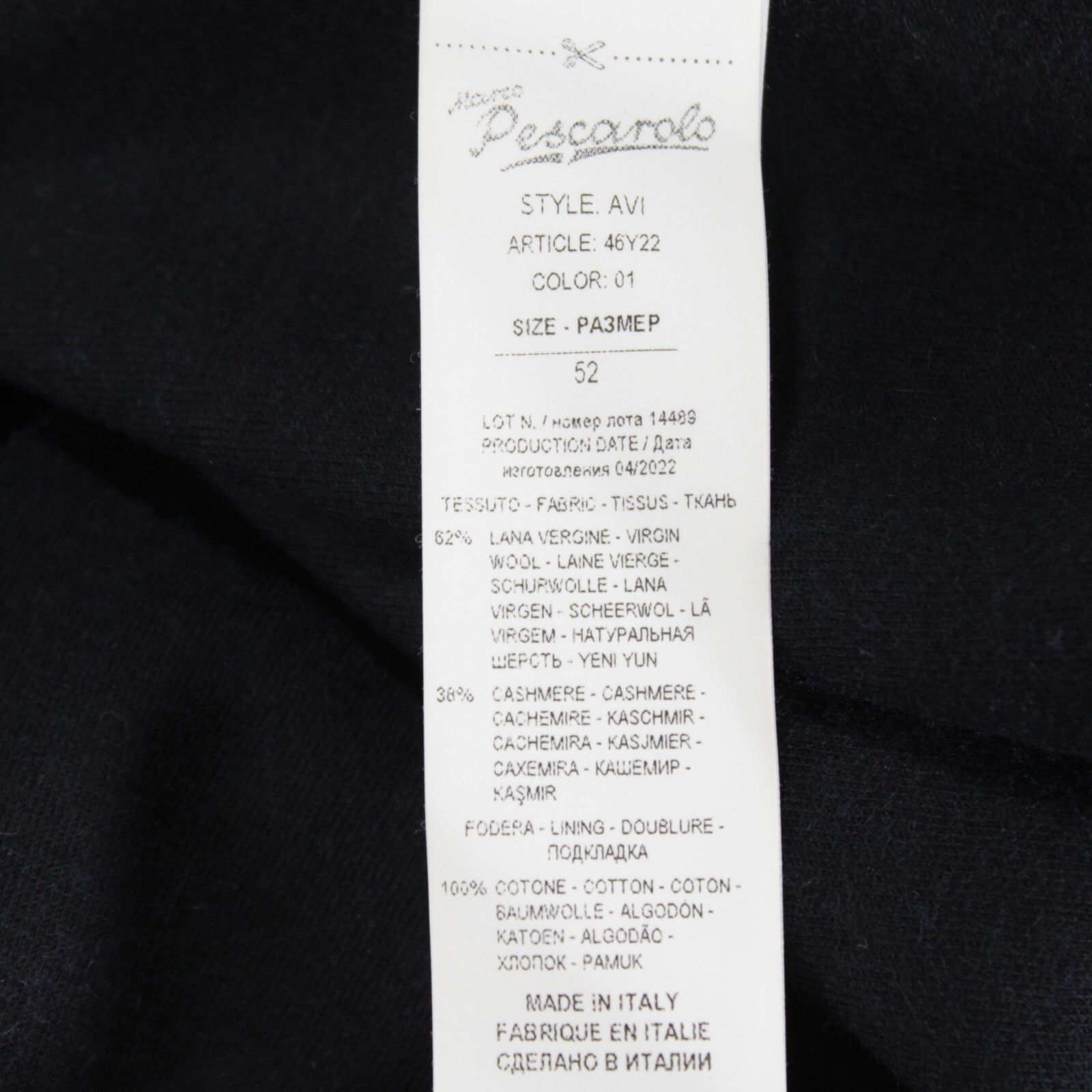 Other Marco Pescarolo Jacket Size L US In Blue Wool Size US L / EU 52-54 / 3 - 9 Thumbnail