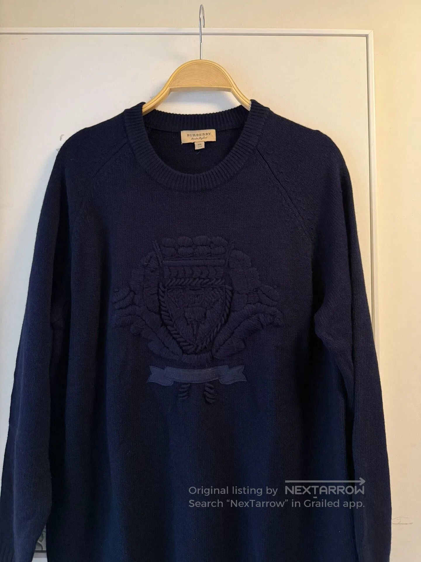 Burberry Burberry Men's Navy Sweater 2XL. Size US XXL / EU 58 / 5 - 4 Thumbnail