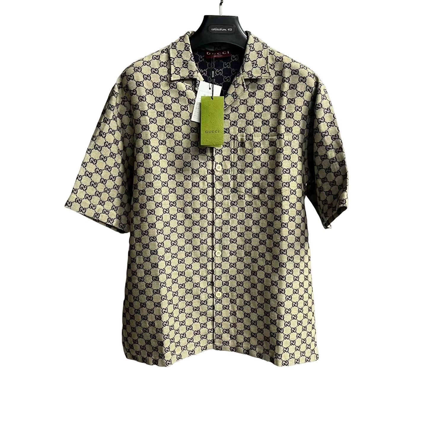 Gucci Gucci GG Monogram Short Sleeve Shirt 46 Size US S / EU 44-46 / 1 - 1 Thumbnail
