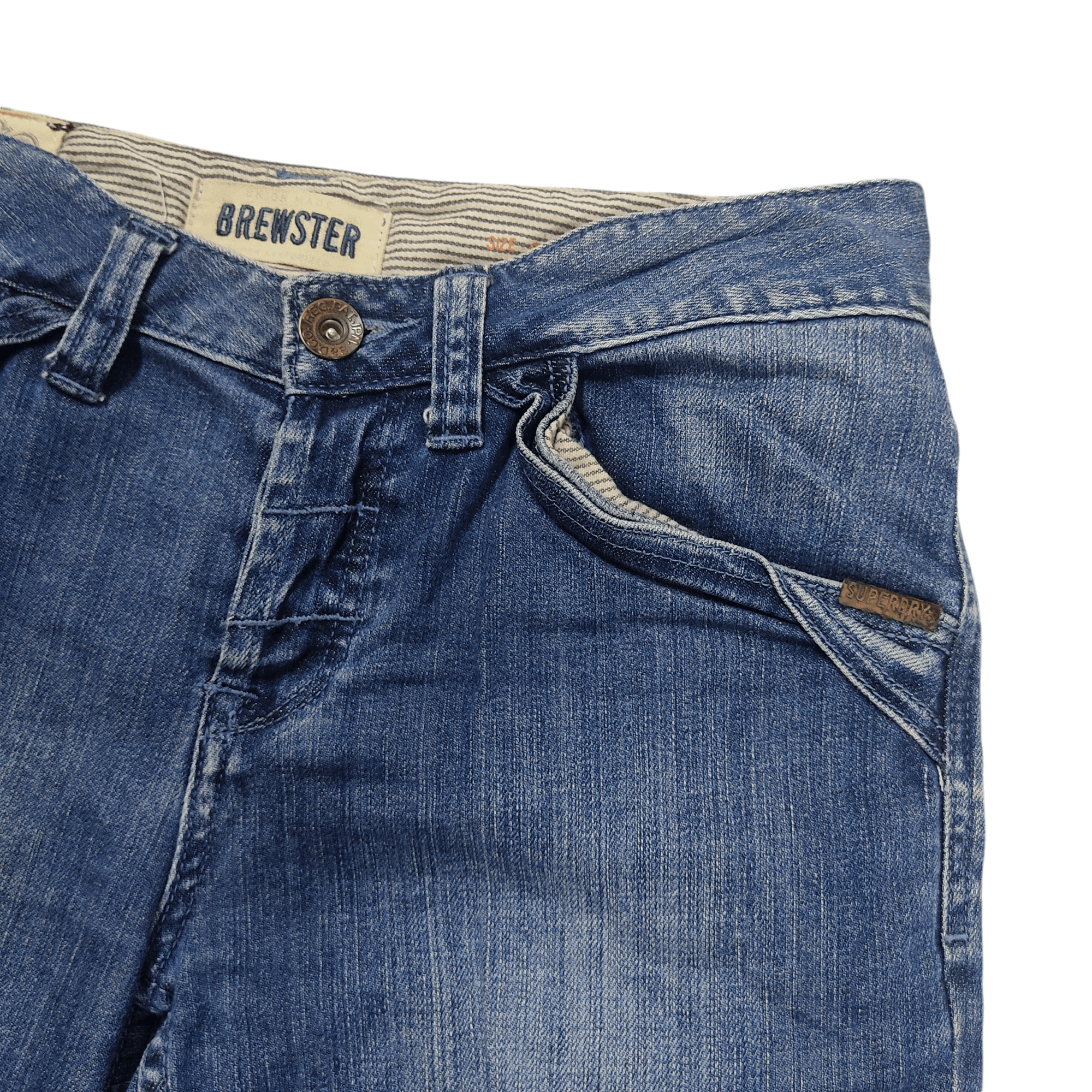 Japanese Brand × Superdry SUPERDRY Brewster Faded Denim Pants Size US 32 / EU 48 - 5 Thumbnail