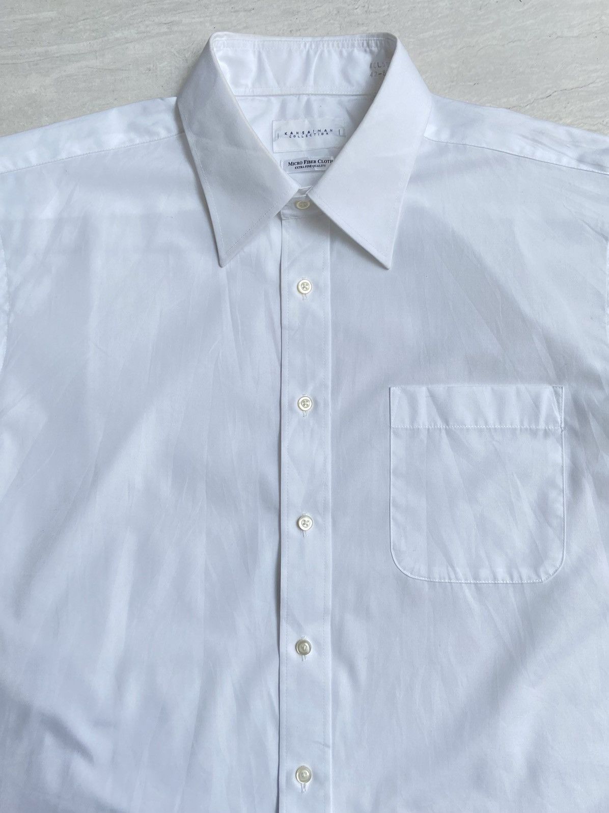 Japanese Brand × Kansai Yamamoto × Seditionaries KANSAI MAN Micro Fiber Cloth White Shirt Size US L / EU 52-54 / 3 - 8 Thumbnail