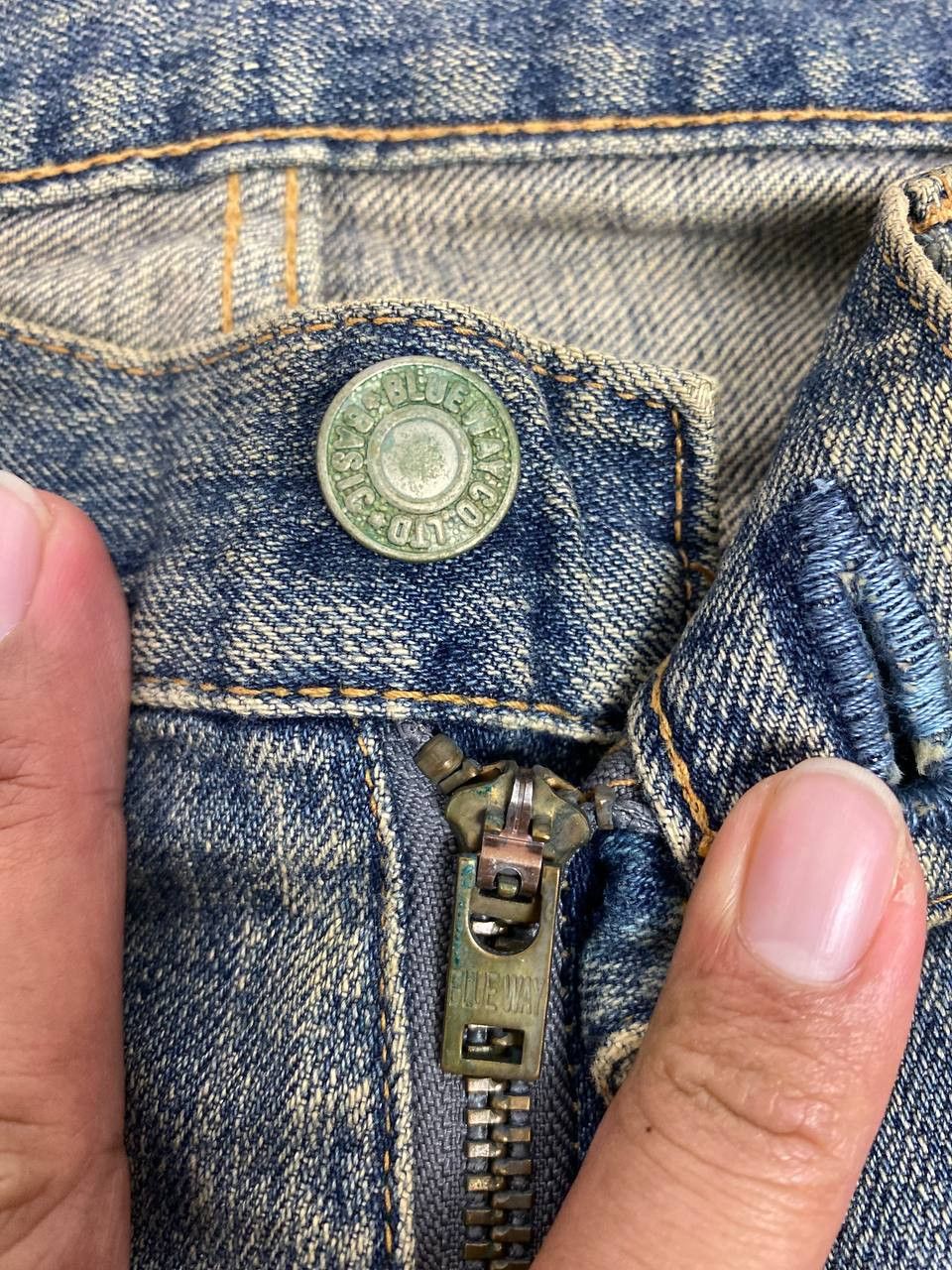 Japanese Brand blue way japan bootcut distressed denim nice rusty design Size US 34 / EU 50 - 15 Thumbnail