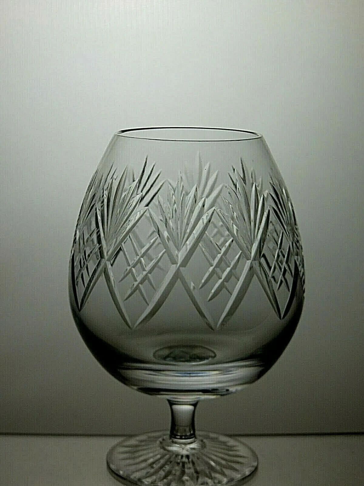 Uniform Bridge Bridge Crystal "Leander" Cut Set Of 6 Brandy Glasses 5 1/3" Size ONE SIZE - 3 Thumbnail