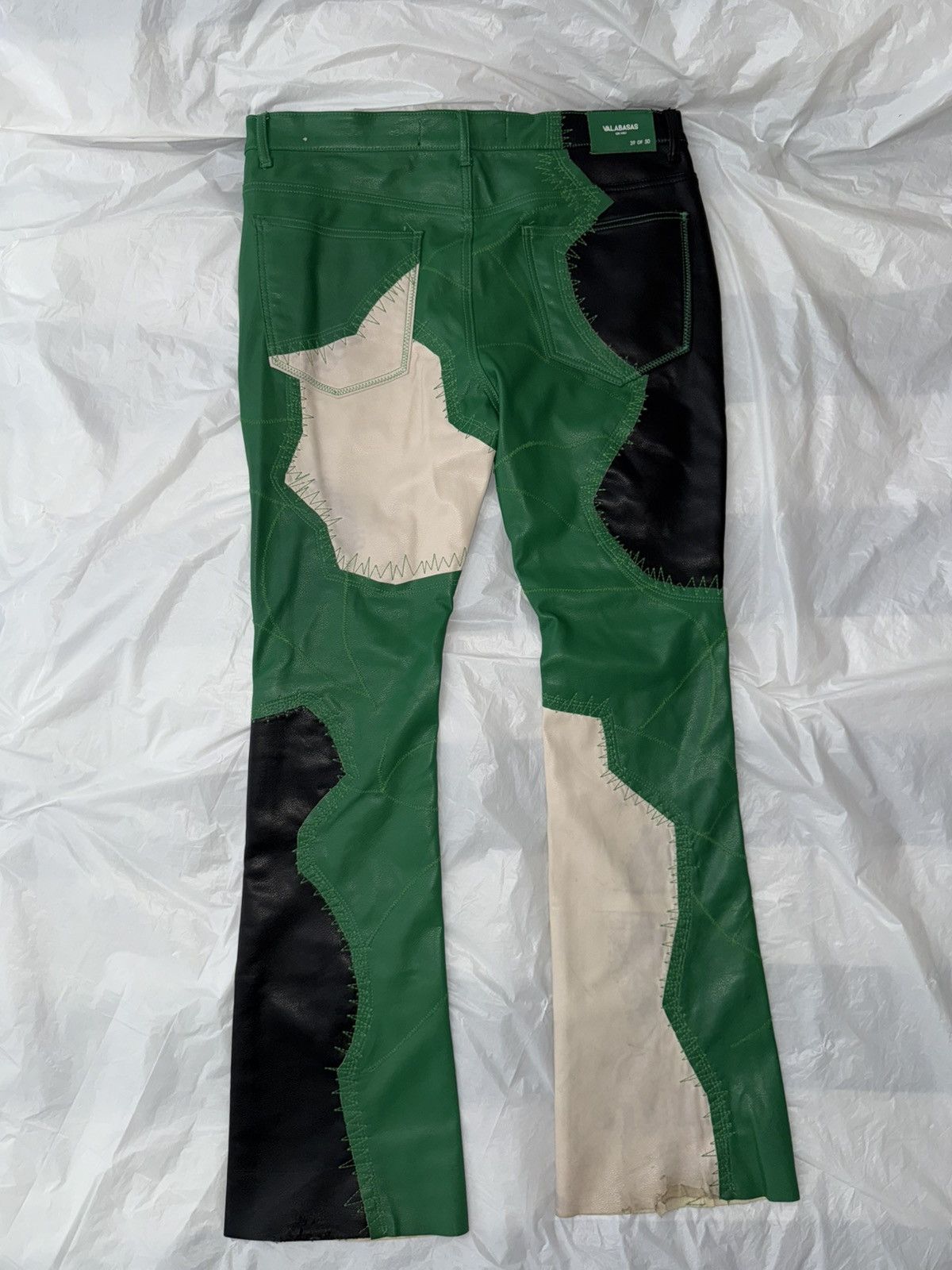 Valabasas VALABASAS Limited Edition Patchwork Leather Pants - 39/50 Size US 36 / EU 52 - 4 Thumbnail