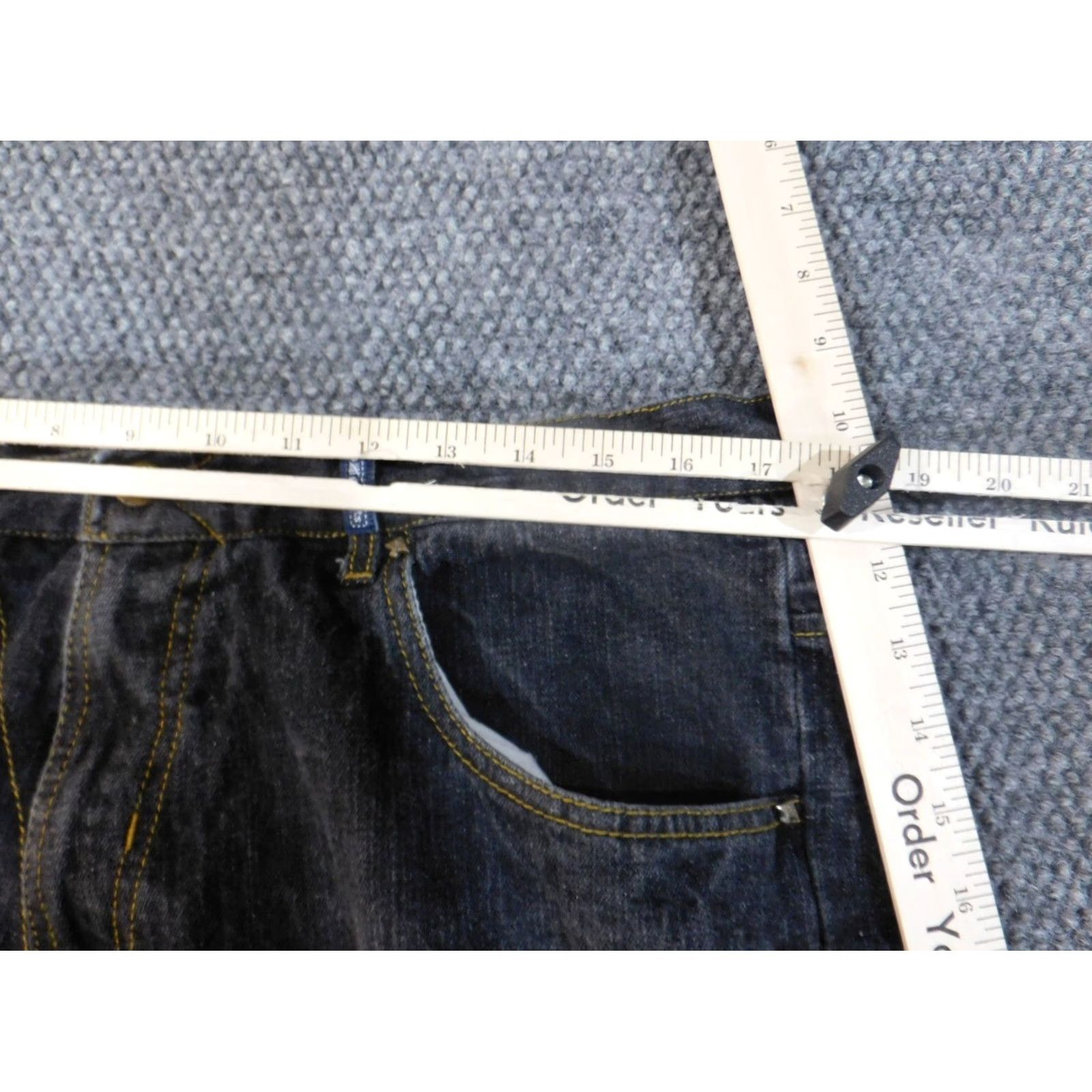 Etro VINTAGE LRG Jeans 40 Black Men Hip Hop Baggy Straight Denim Zipper 32 Inseam Mid Rise Cotton Regal Vintage Theme Mens Size US 40 / EU 56 - 5 Thumbnail