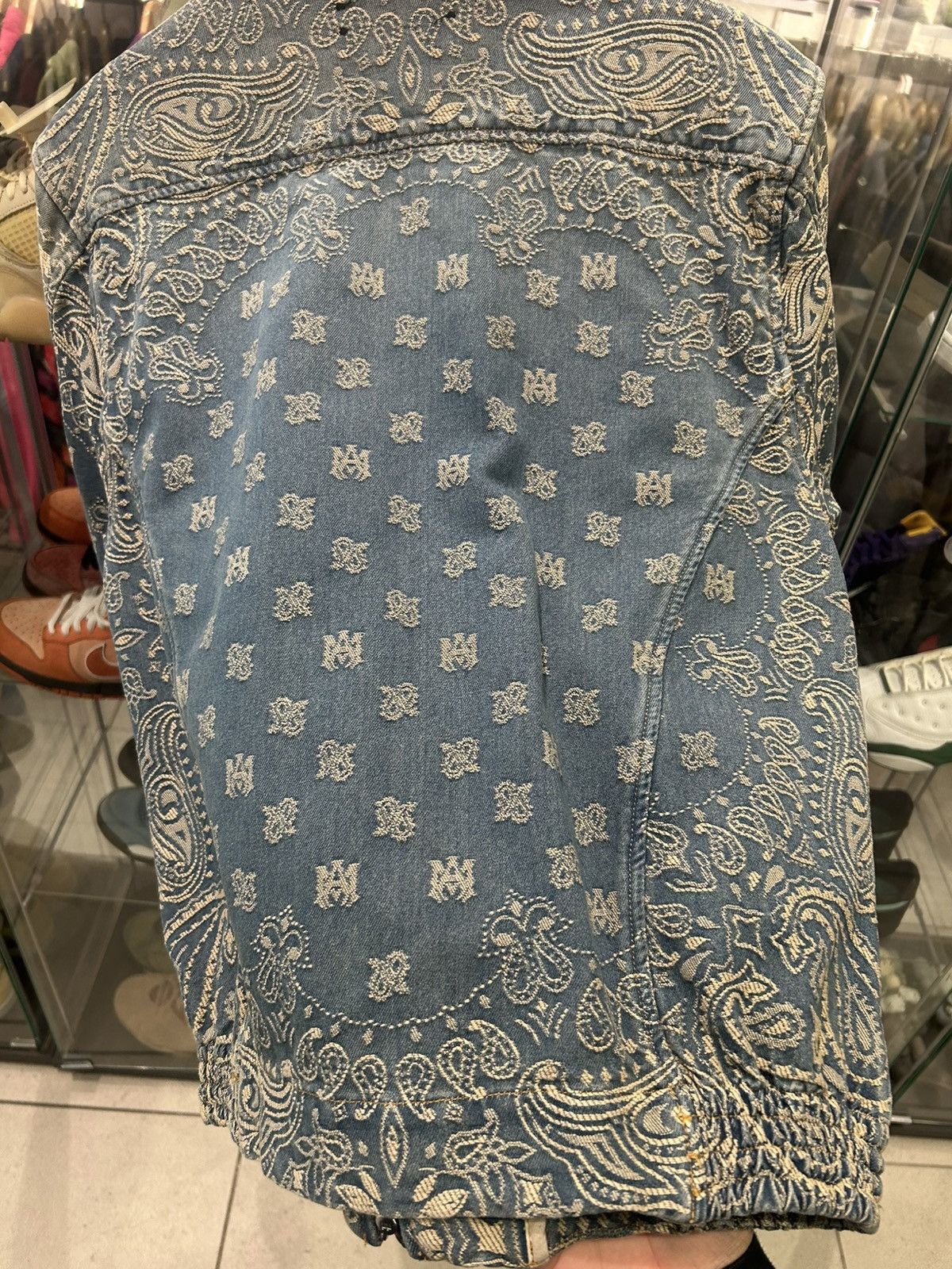 Amiri Amiri bandana jacquard denim jacket Size US M / EU 48-50 / 2 - 3 Thumbnail