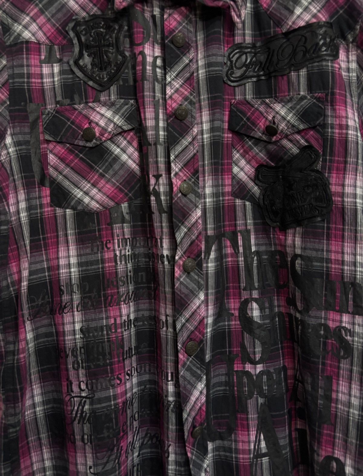 semanticdesign semanticdesign Patch Print Vkei gyaru Grunge Shirt Size US M / EU 48-50 / 2 - 2 Thumbnail
