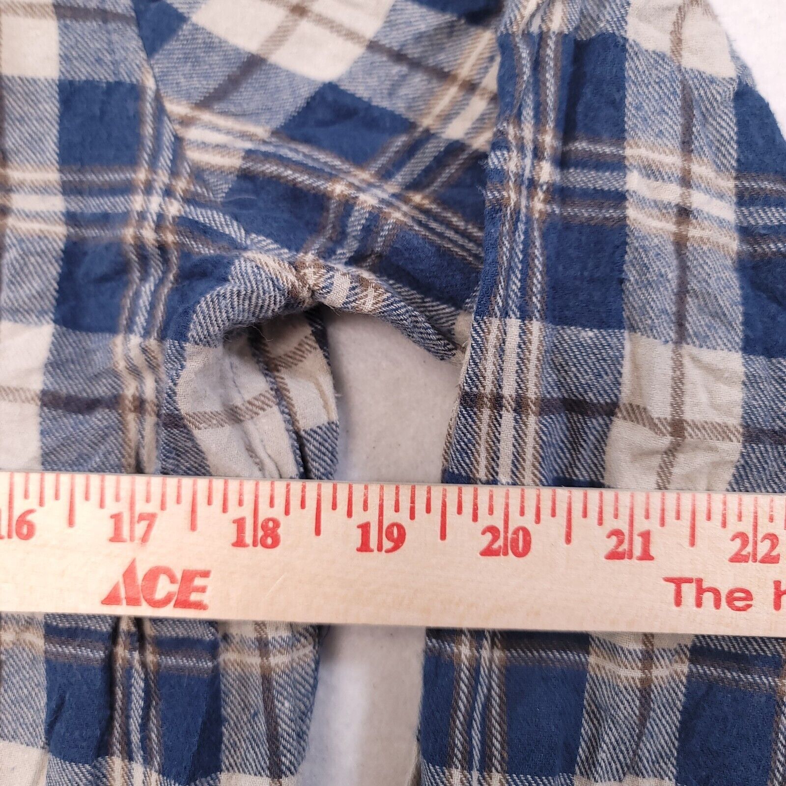 Retrofit Retrofit Tartan Flannel Shirt Mens Size Medium M Blue Brown Size US M / EU 48-50 / 2 - 8 Thumbnail
