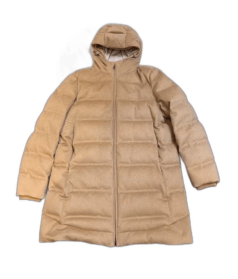 Moncler Loro Piana Camel Cashmere Down Jacket Size US M / EU 48-50 / 2 - 1 Thumbnail