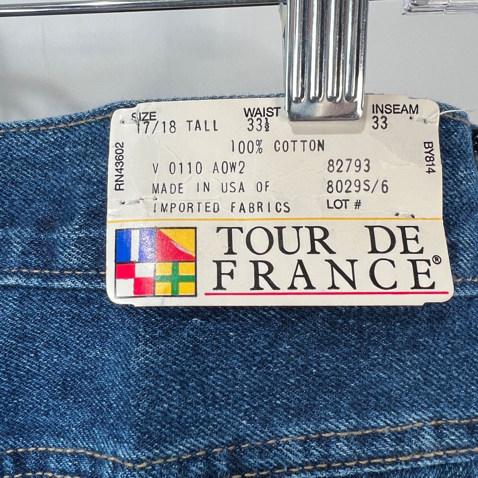 Vintage Vintage 80s Avon Fashions Jeans Stone Washed High Waisted Size 33" - 7 Thumbnail