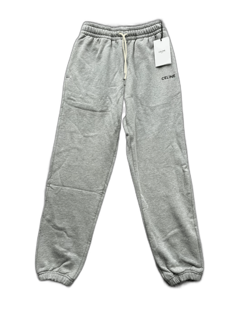 Celine Celine Gray Embroidered Logo Sweatpants Size US 28 / EU 44 - 1 Thumbnail