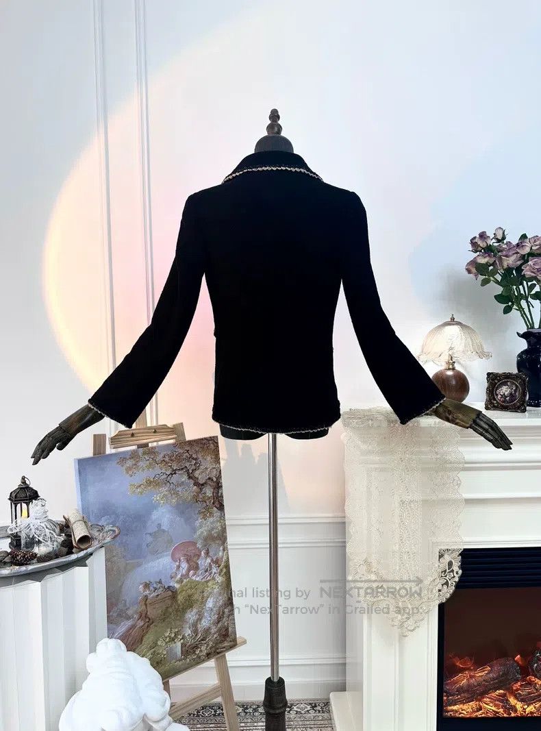 Chanel Chanel Edinburgh gold lace waist jacket Size XXS / US 00 / IT 34 - 2 Thumbnail