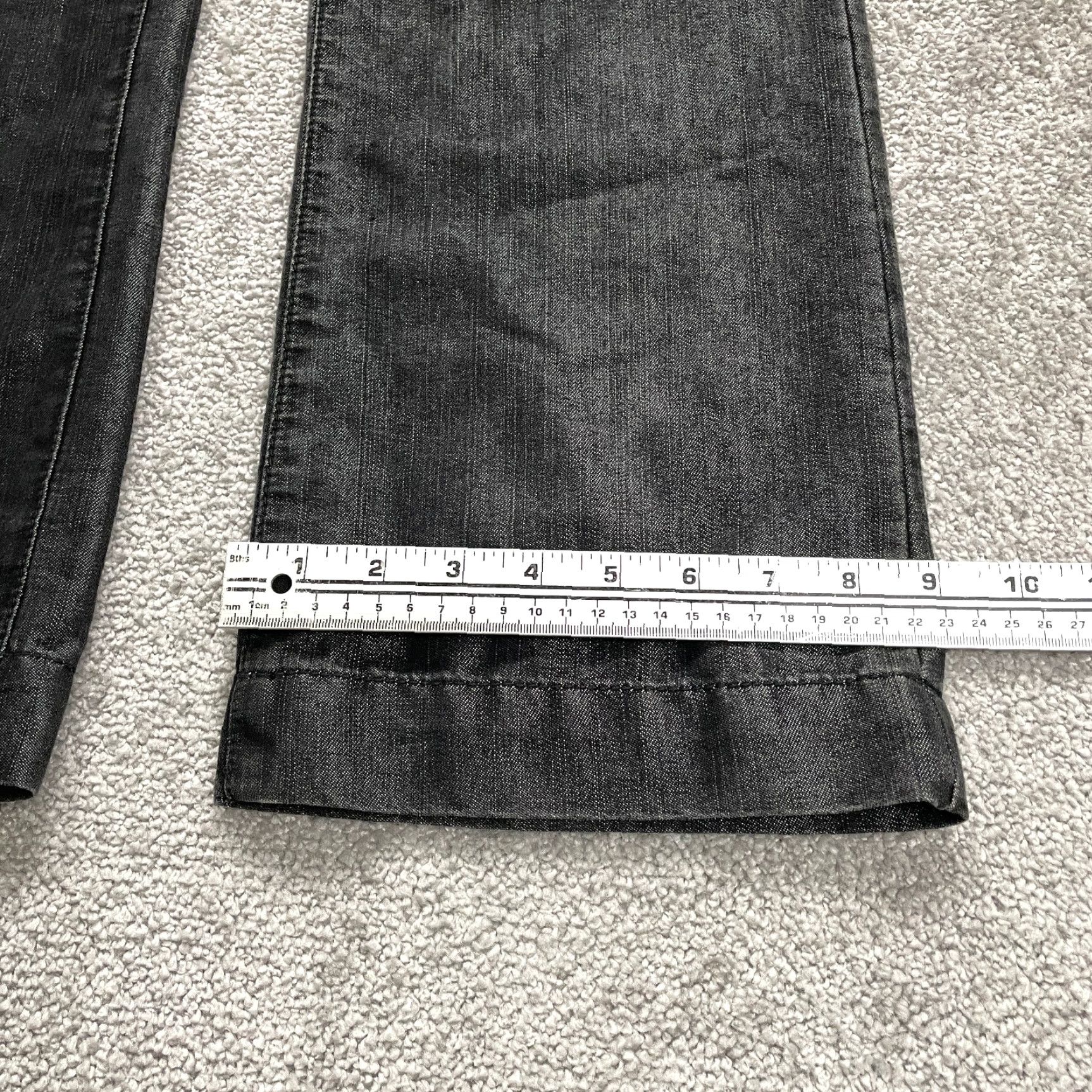 Vintage VINTAGE Chico's Women's Jeans Bootcut 0 Small Gray Dark Denim Cotton Spandex 32-Inch Inseam Size 30" / US 8 / IT 44 - 2 Thumbnail