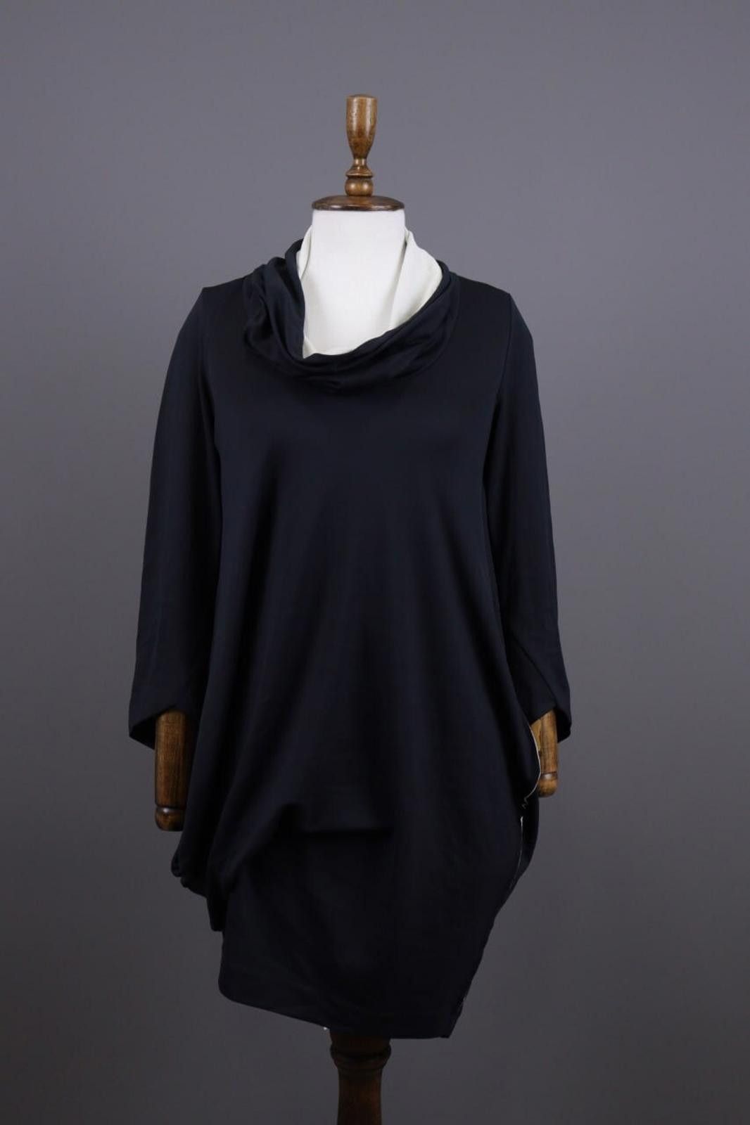 Cop Black Turtleneck Lagenlook Sweater Dress Size 1 / S