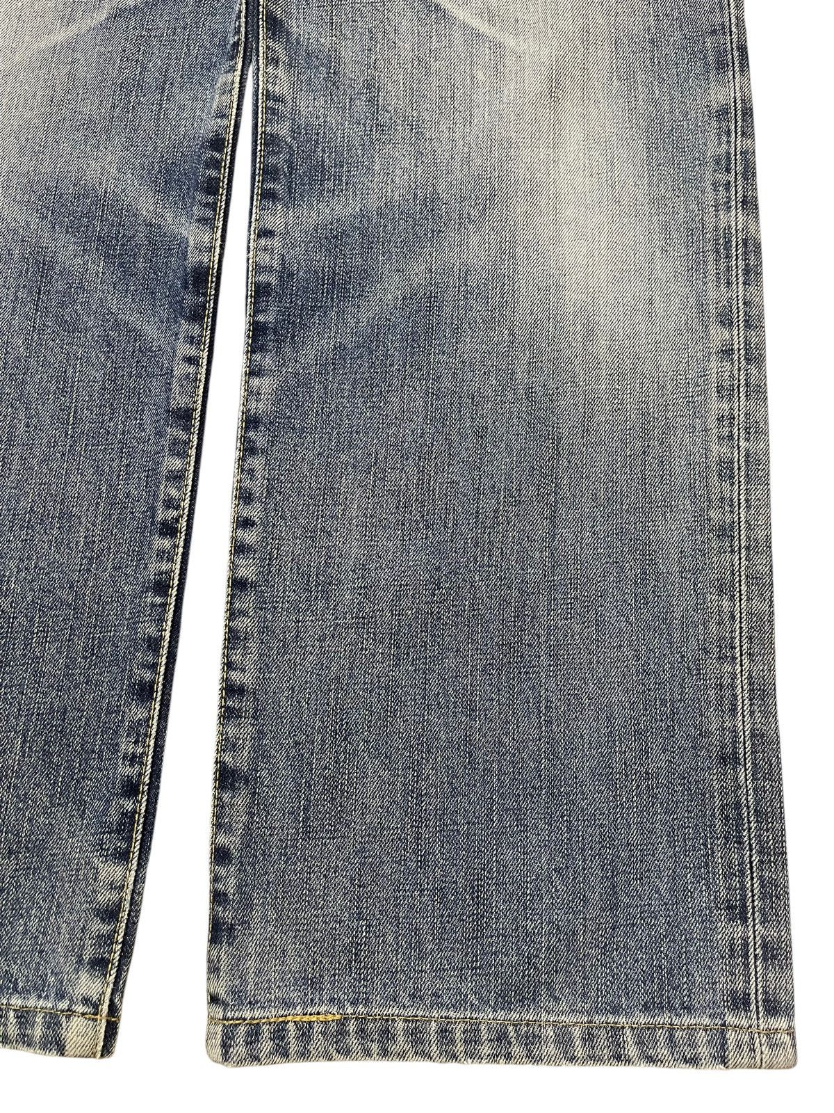 Uniqlo Vintage Y2K Japanese Uniqlo Blue Faded Wash Wide Leg Baggy Size US 33 - 8 Thumbnail