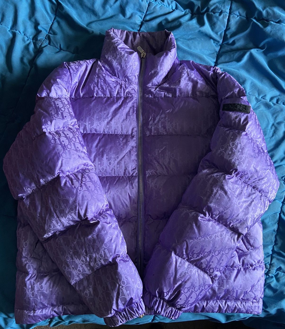 Dior Dior Oblique Purple Puffer Jacket Mens RARE size 50/Medium Size US M / EU 48-50 / 2 - 8 Thumbnail