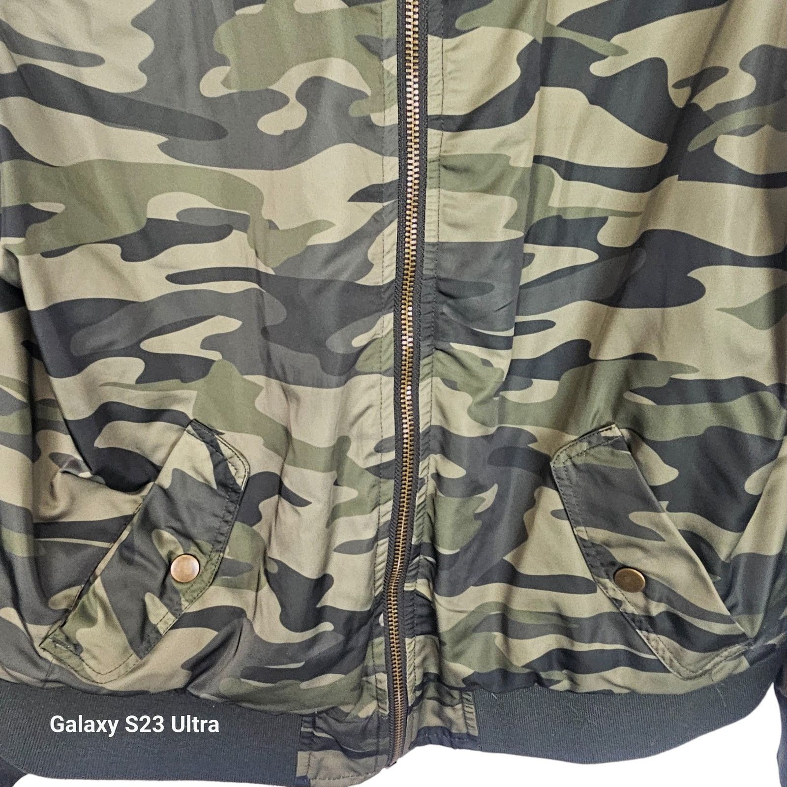 Torrid Torrid Womens Camo Bomber Jacket Full Zip Plus Size 00X Army Size XXS / US 00 / IT 34 - 4 Thumbnail
