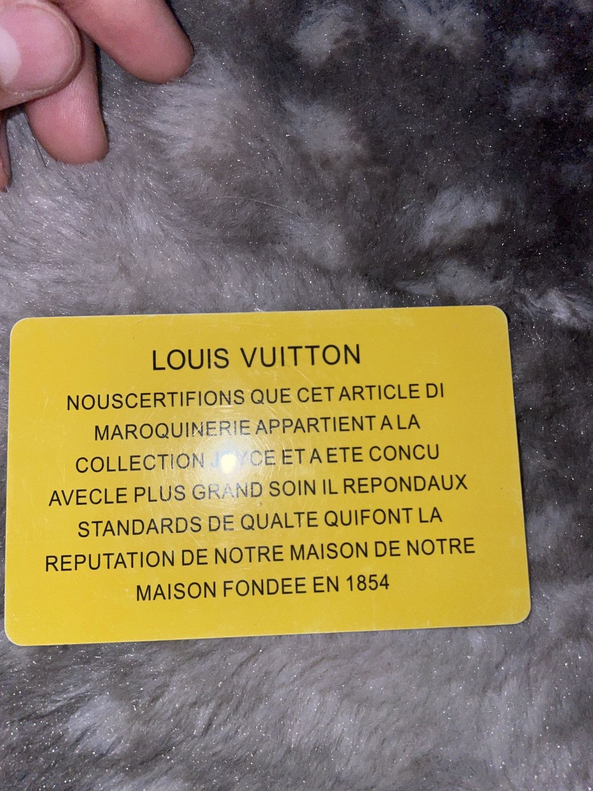 Louis Vuitton Louis Vuitton authentication card Size 36 - 1 Thumbnail