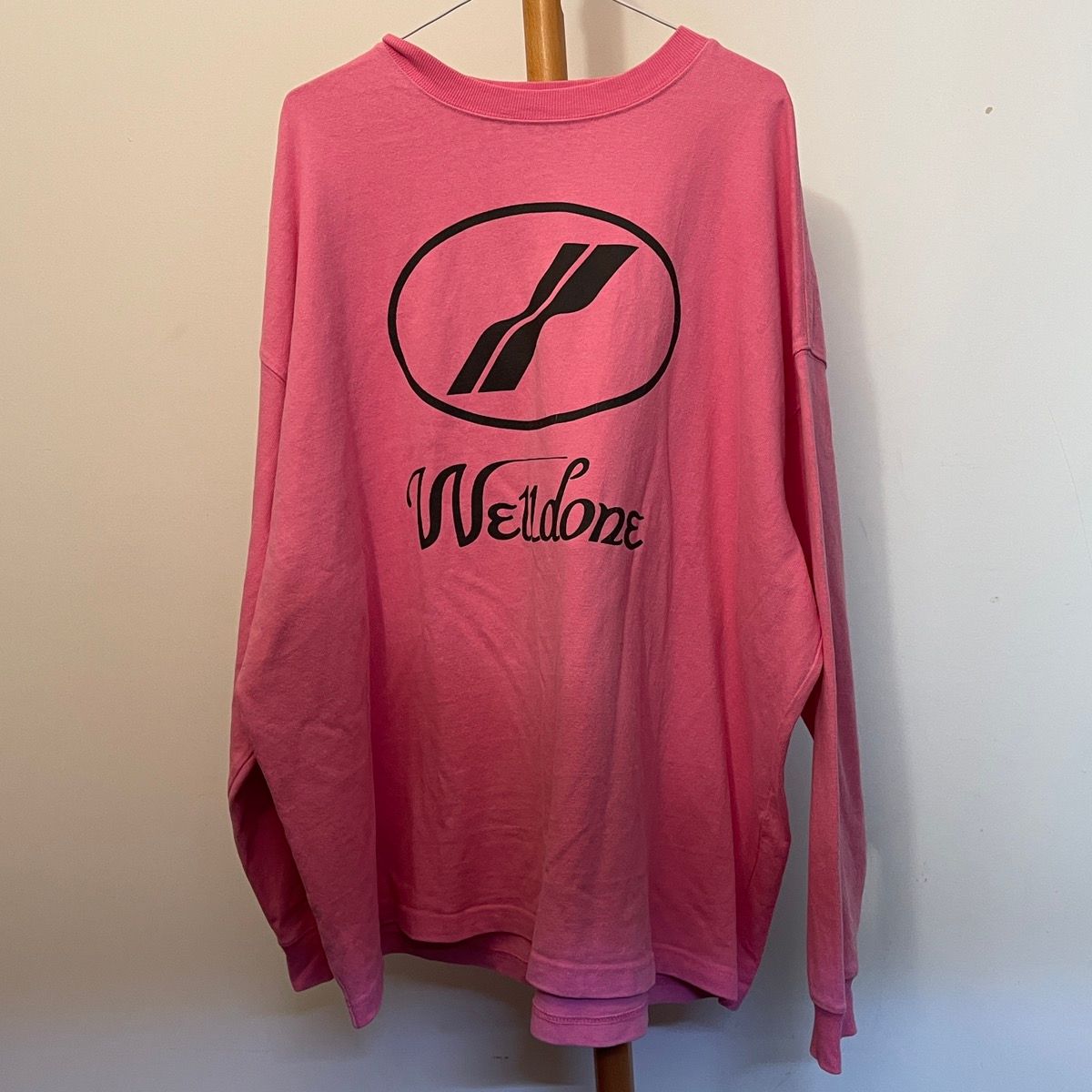 WE11DONE We11done welldone pink logo print long sleeve shirt one size Size ONE SIZE - 1 Preview