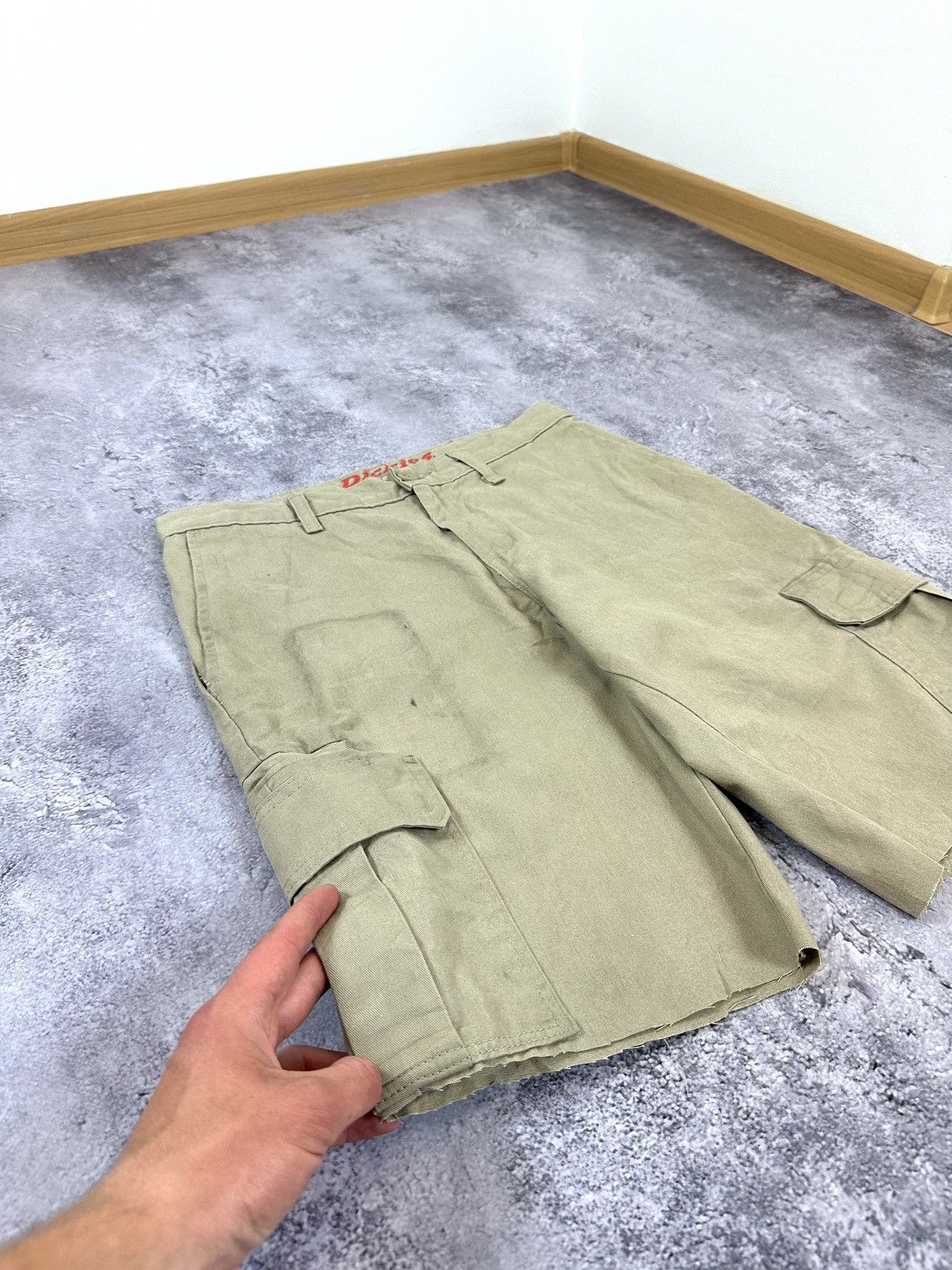 Dickies Vintage Dickies Distressed Cargo USA Hype Y2K Baggy Shorts Size US 30 / EU 46 - 7 Thumbnail