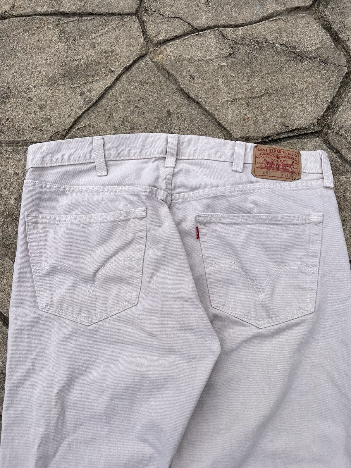 Levi's Y2K Levi 501 Made in USA Khaki Pants Size US 38 / EU 54 - 4 Thumbnail