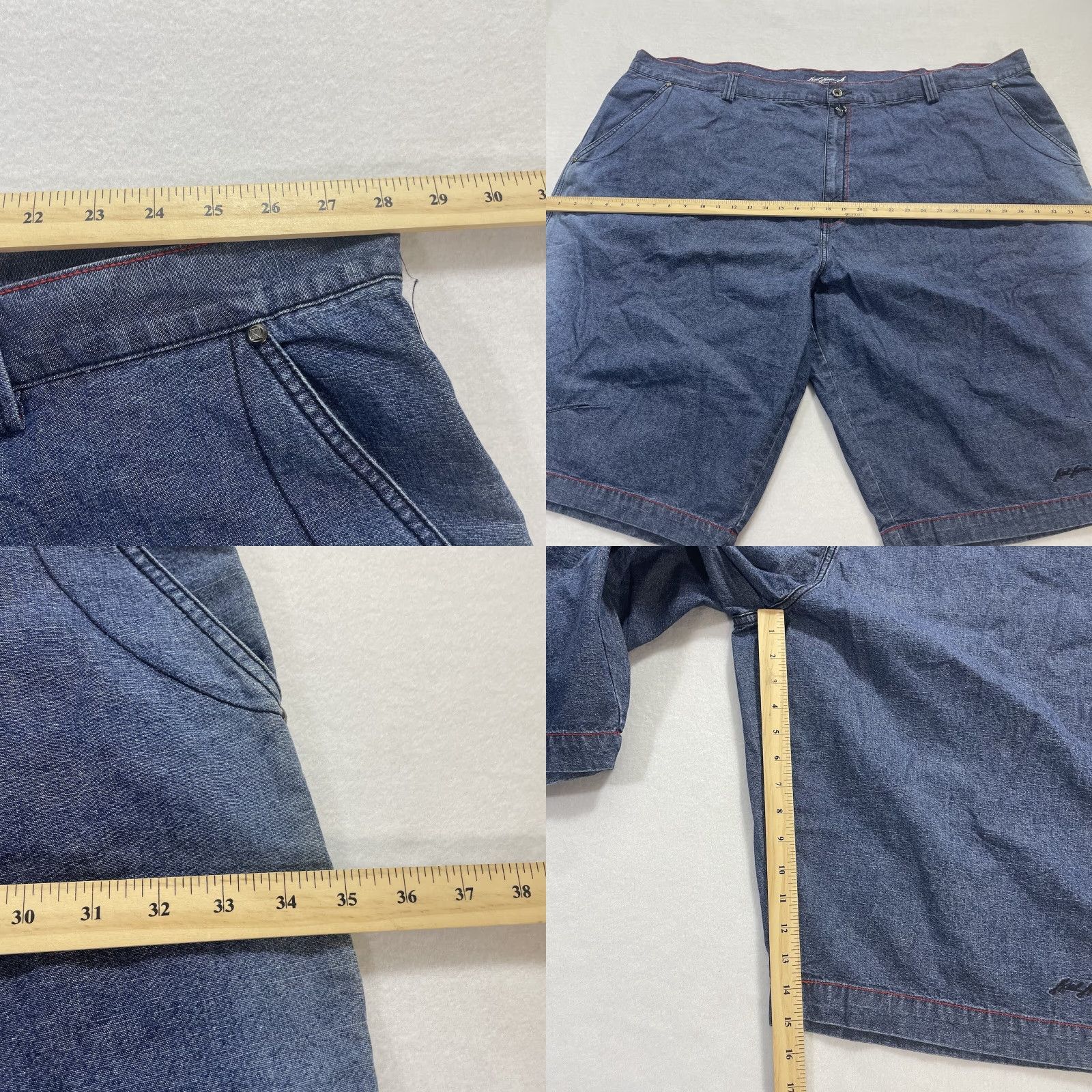Karl Kani VINTAGE Karl Kani Shorts Denim Baggy Blue 90s Mens Hip Hop NWT Size 56 Shorts Jeans Cargo Pocket%20 Size US 40 / EU 56 - 10 Thumbnail