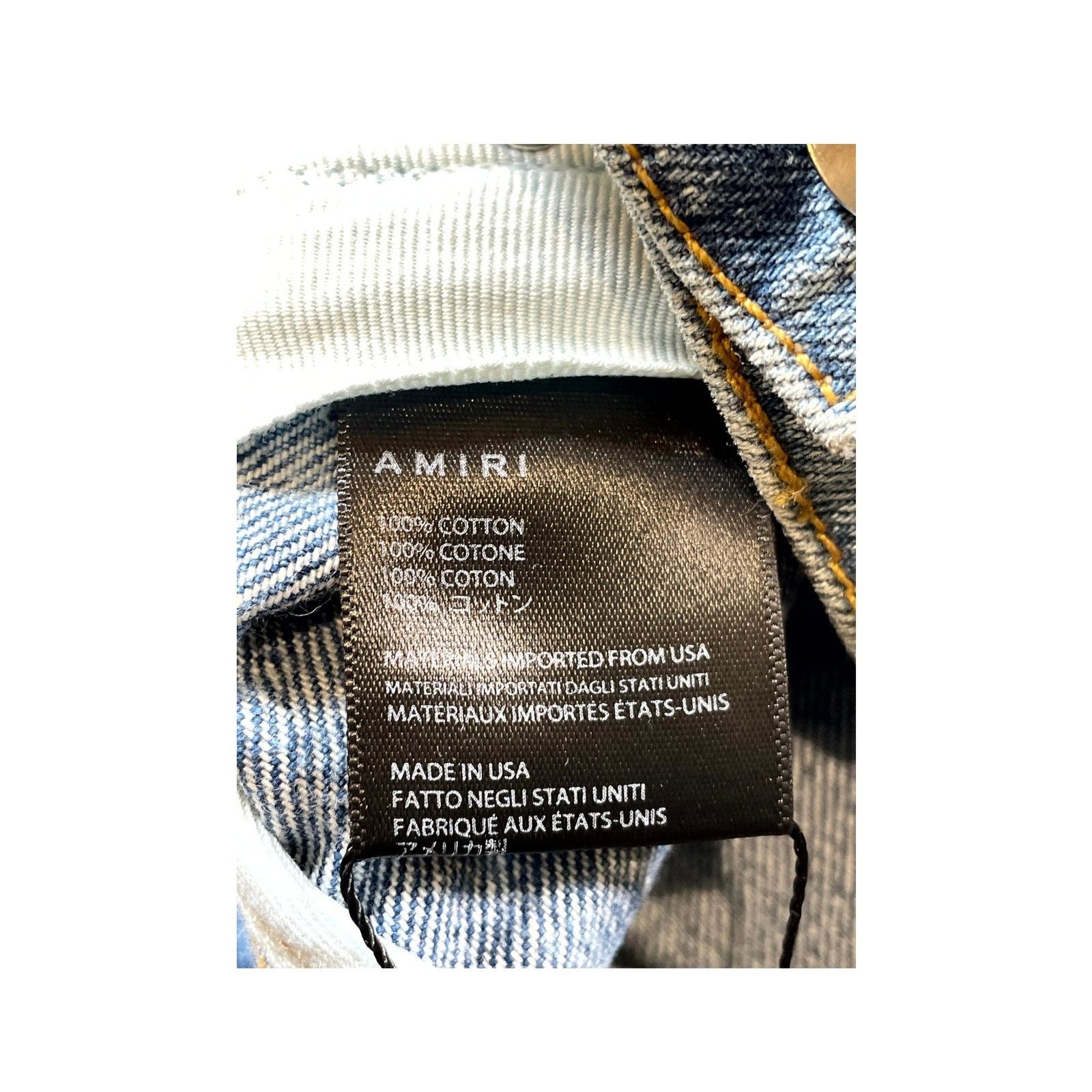 Purple Brand Amiri Straight Leg Denim Light Wash Jeans Size US 32 / EU 48 - 5 Thumbnail