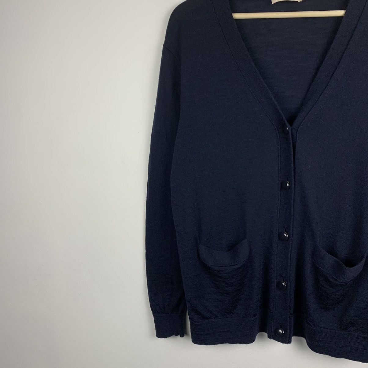 Tory Burch Tory Burch Merino Wool Cardigan Buttons Up V-Neck Size L Size L / US 10 / IT 46 - 4 Thumbnail