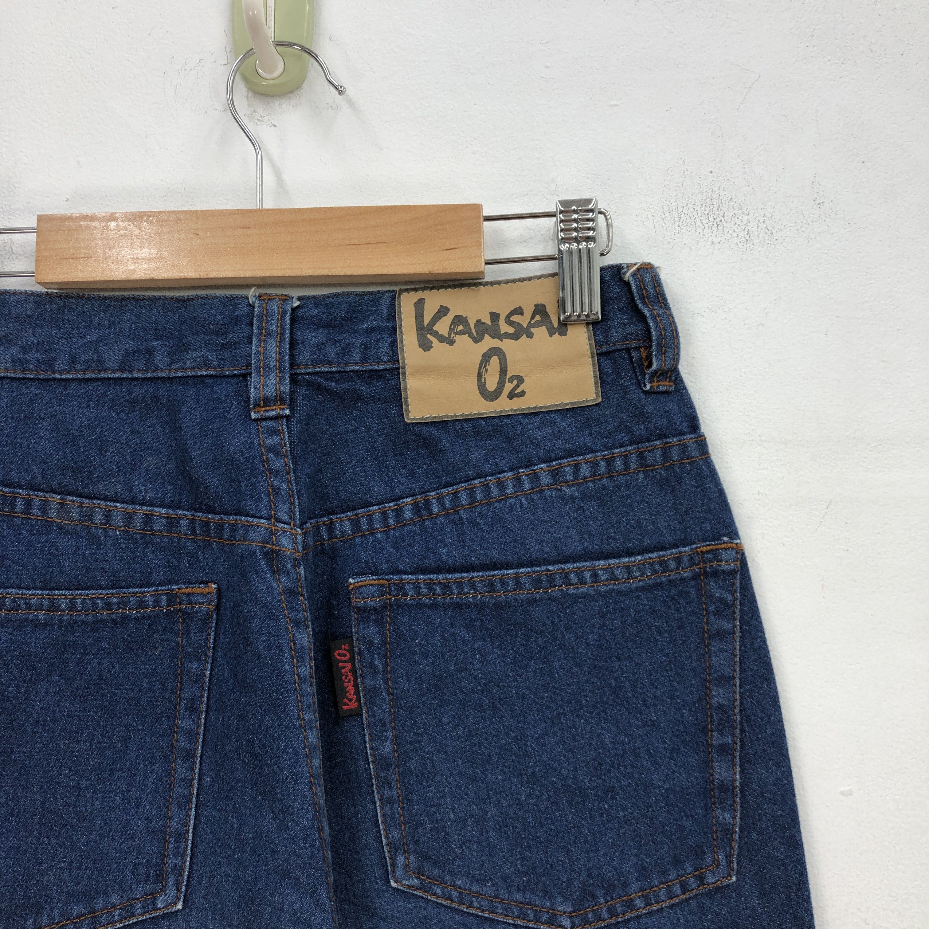 Kansai Yamamoto Vintage Kansai O2 Jeans Japanese Designer Denim Pants Size 24" / US 00 / IT 34 - 5 Thumbnail