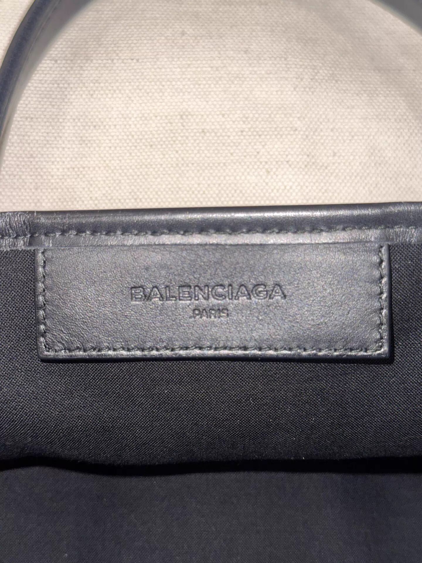Balenciaga Balenciaga Canvas Leather Tote 41cm 99 Black White Size ONE SIZE - 8 Thumbnail