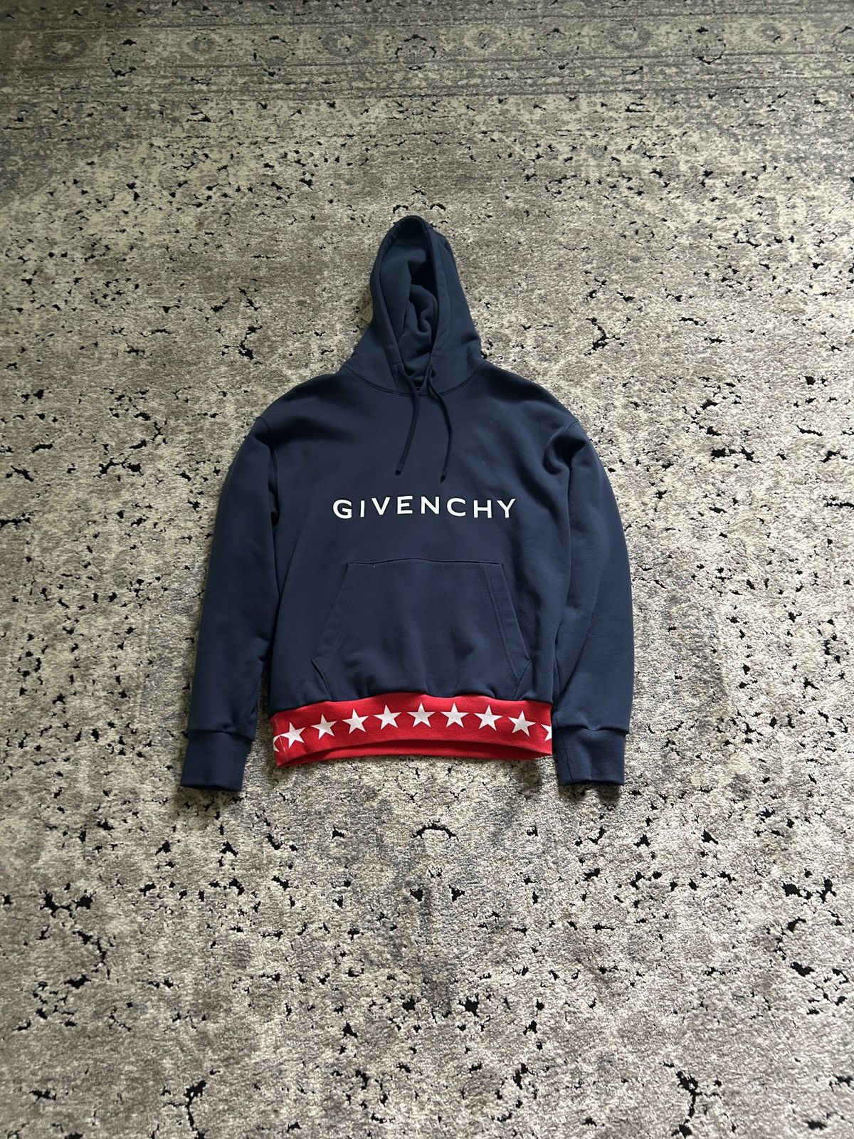 Givenchy navy star hoodie