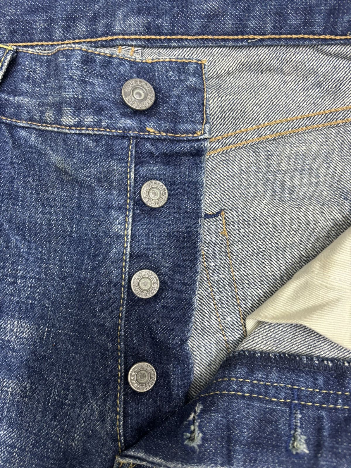Kapital JOURNAL STANDARD SELVEDGE JAPAN DENIM JEANS Size US 28 / EU 44 - 13 Thumbnail