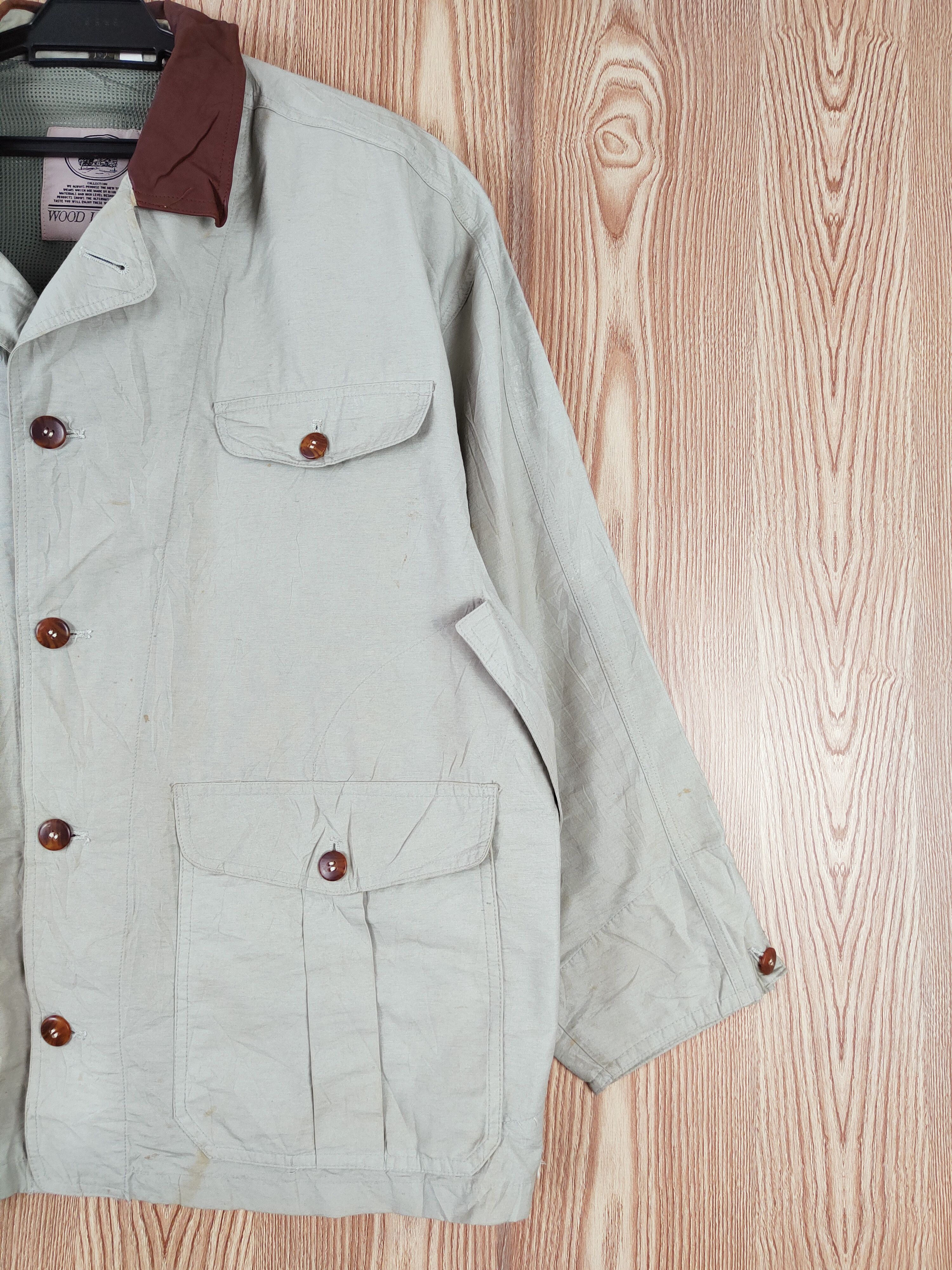 Japanese Brand × Vintage Vintage 💥 Wood Lander Green Button Up Shirts Size US M / EU 48-50 / 2 - 5 Thumbnail