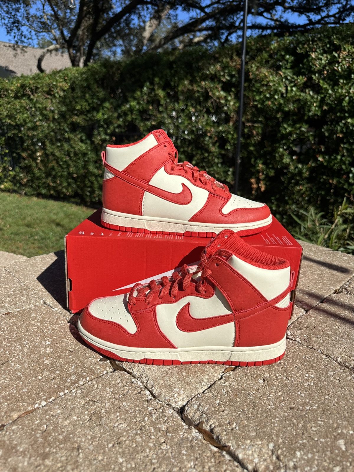 Nike Nike Dunk High Next Nature Light Crimsons Coconut Milk 8W Size US 8 / IT 38 - 6 Thumbnail