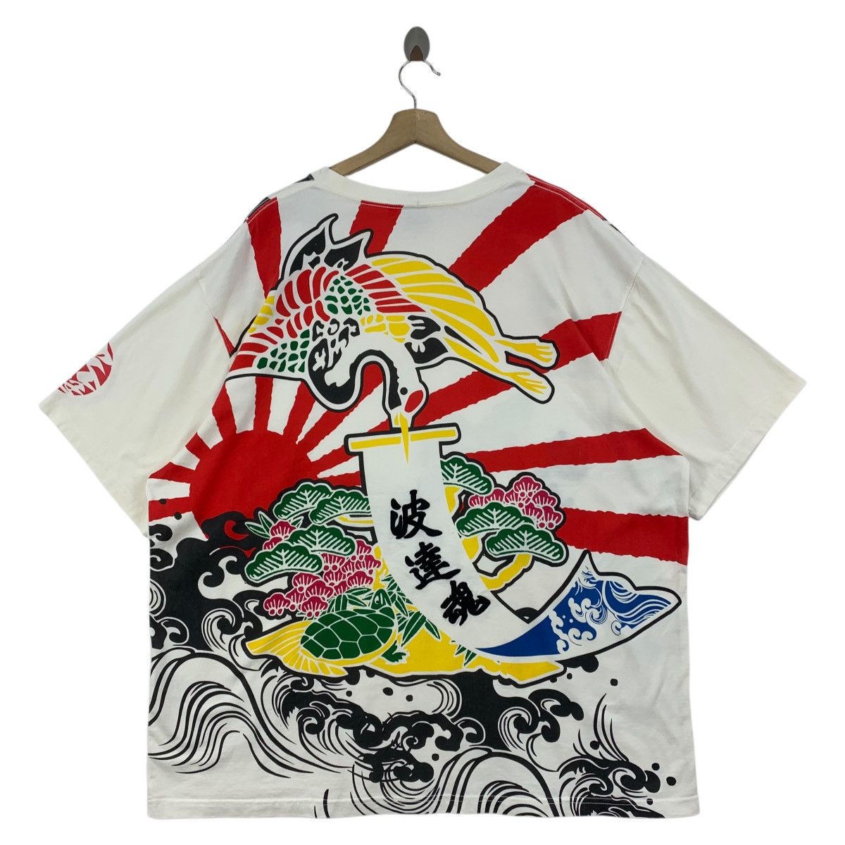 Japanese Brand × Vintage Vintage NAMIASOBO Koi fish japanese culture tee Size US XXL / EU 58 / 5 - 1 Thumbnail