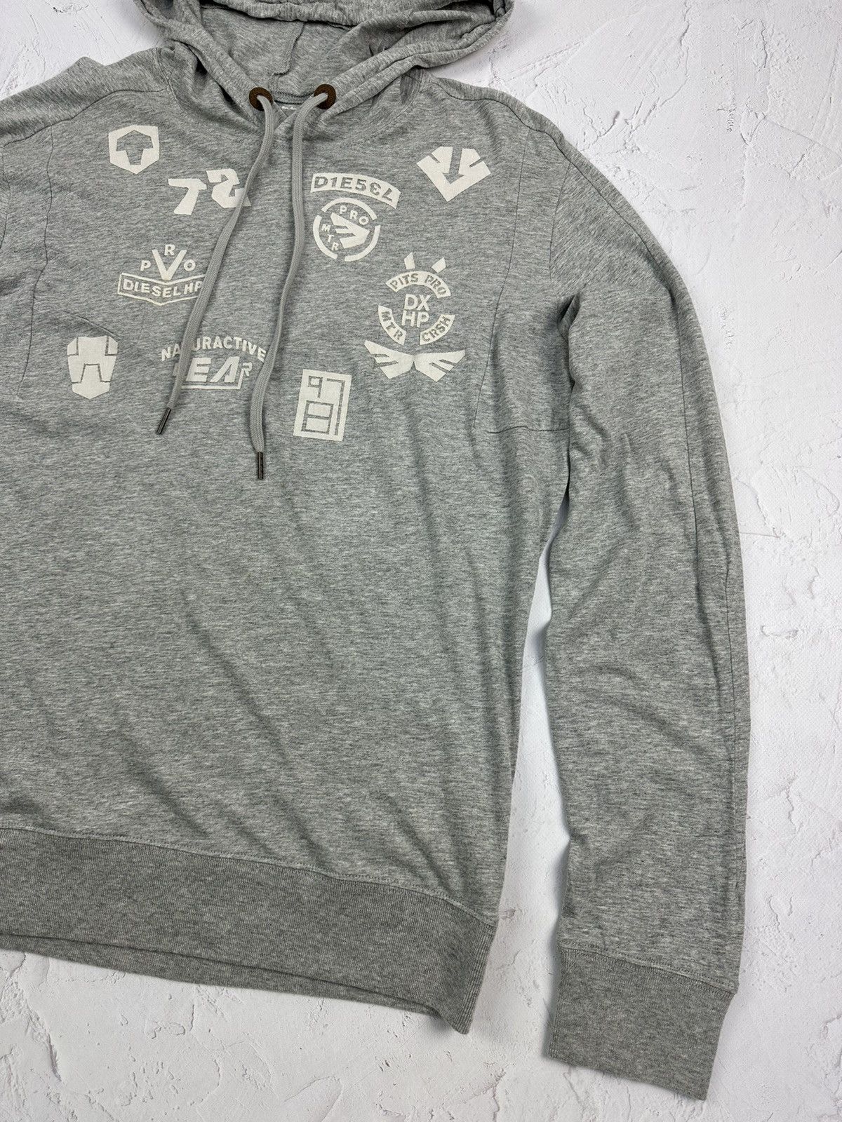 Diesel Diesel Vintage Grey Logo Light Hoodie Size US M / EU 48-50 / 2 - 3 Thumbnail