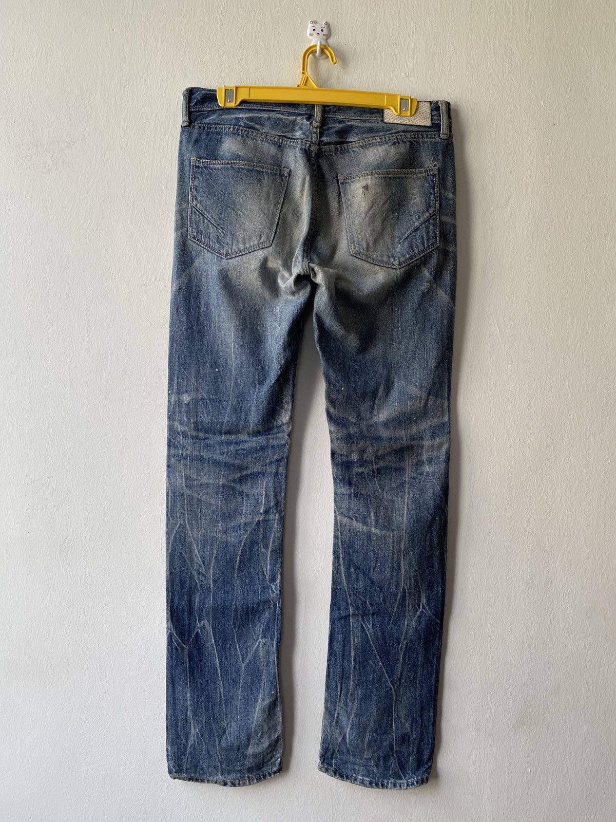 GOSTAR DE FUGA × Japanese Brand Japanese Vintage Gostar De Fuga Lighting Washed Denim Size US 31 - 2 Thumbnail