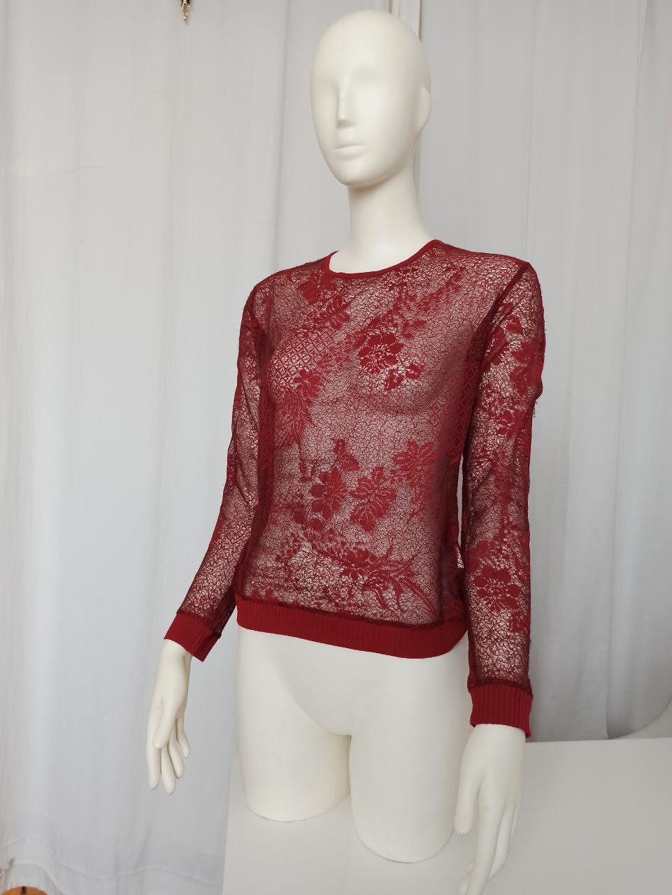 Kenzo Kenzo Takada vintage transperent floral lace sweater Size M / US 6-8 / IT 42-44 - 8 Thumbnail