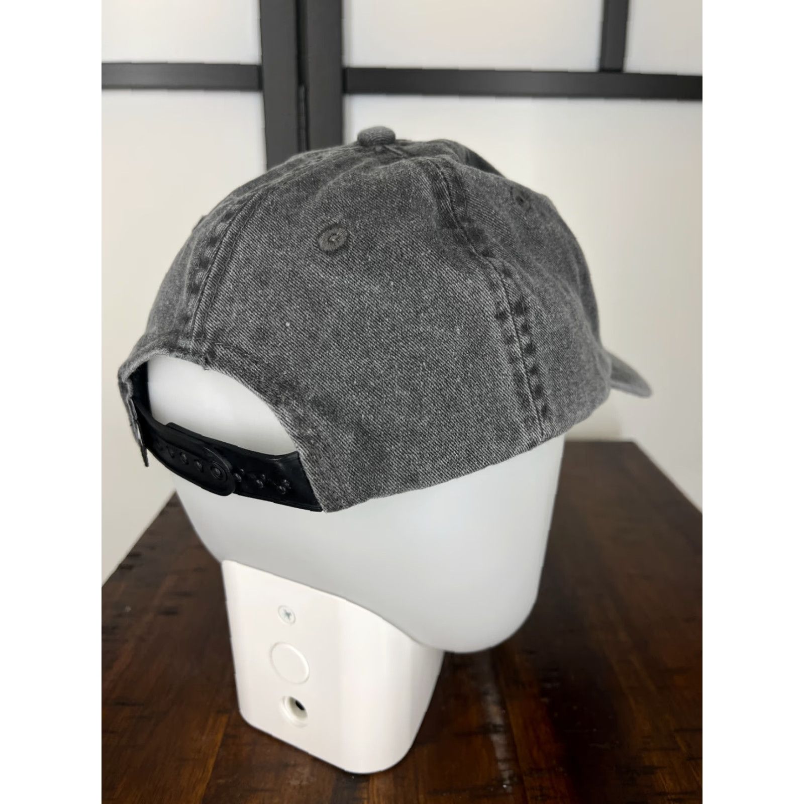 Hurley Hurley Hat Cap Snap Back Adult One Size Gray Denim Look 100% Cotton Skate Twill Size ONE SIZE - 7 Thumbnail