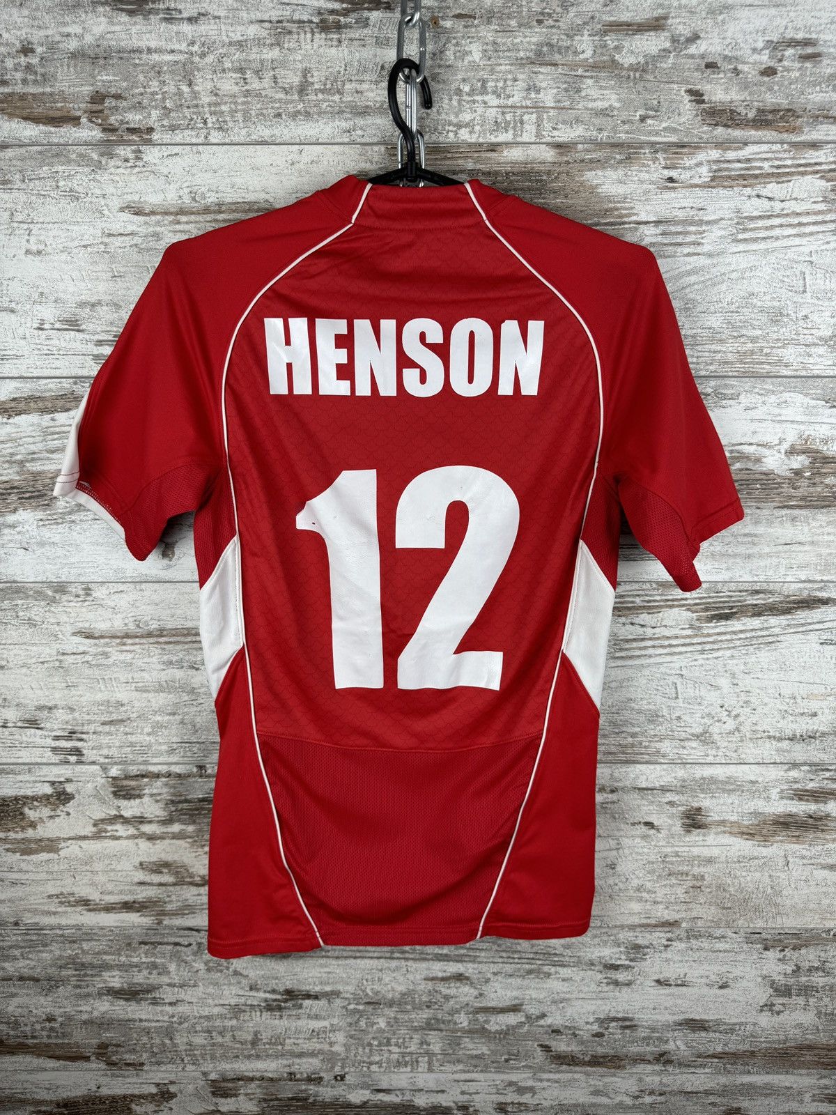 Under Armour Mens Vintage Wales Henson 12 Home rugby union shirt jersey Size US S / EU 44-46 / 1 - 12 Thumbnail
