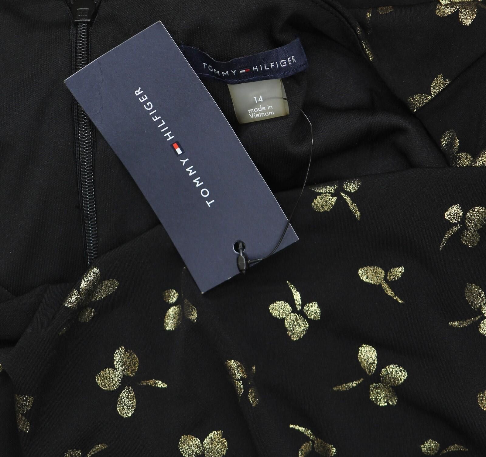 Tommy Hilfiger Nwt Tommy Hilfiger Tie Ruched-waist Dress Black / Gold 14 Size XL / US 12-14 / IT 48-50 - 4 Thumbnail