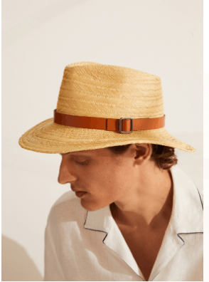 Loro Piana o1srvl11e0325 Size: 58 / Avea Panama Hat / Cap in Brown Size ONE SIZE - 4 Thumbnail
