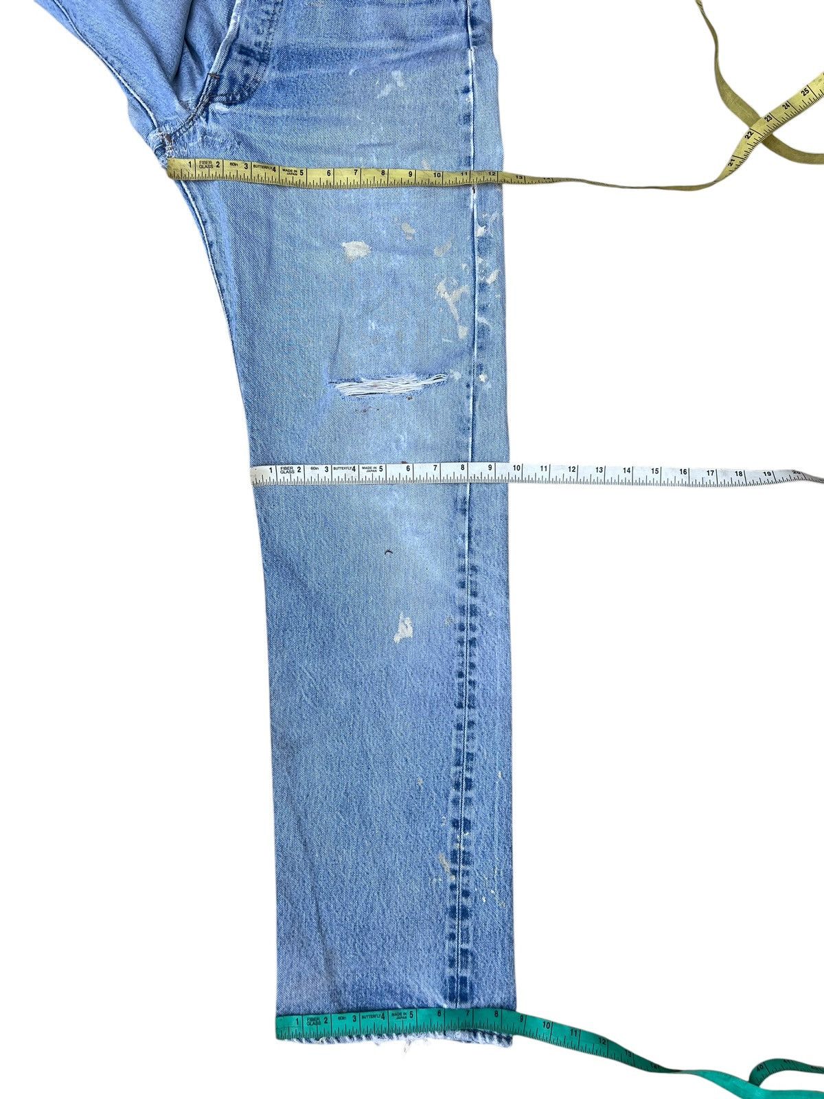 Levi's Trashed Vintage 80s Levi’s 501 Redline Selvedge Denim Jeans Size US 32 / EU 48 - 3 Thumbnail