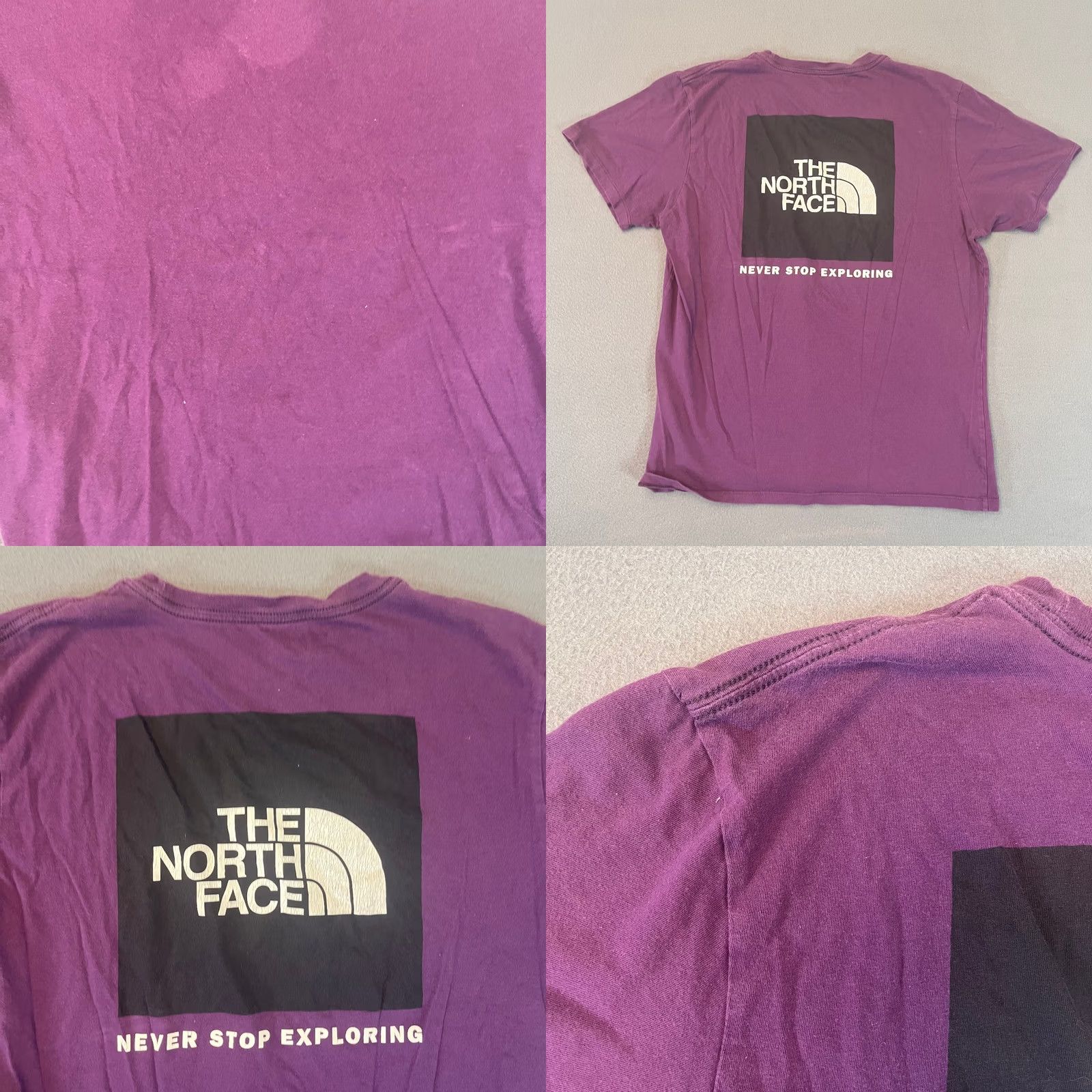 The North Face The North Face Mens Box NSE S/S Tee T-shirt Purple Men Medium Never Stop Exploring Logo Crew Neck Short Sleeve Cotton All Seasons Shirt Size US M / EU 48-50 / 2 - 8 Thumbnail