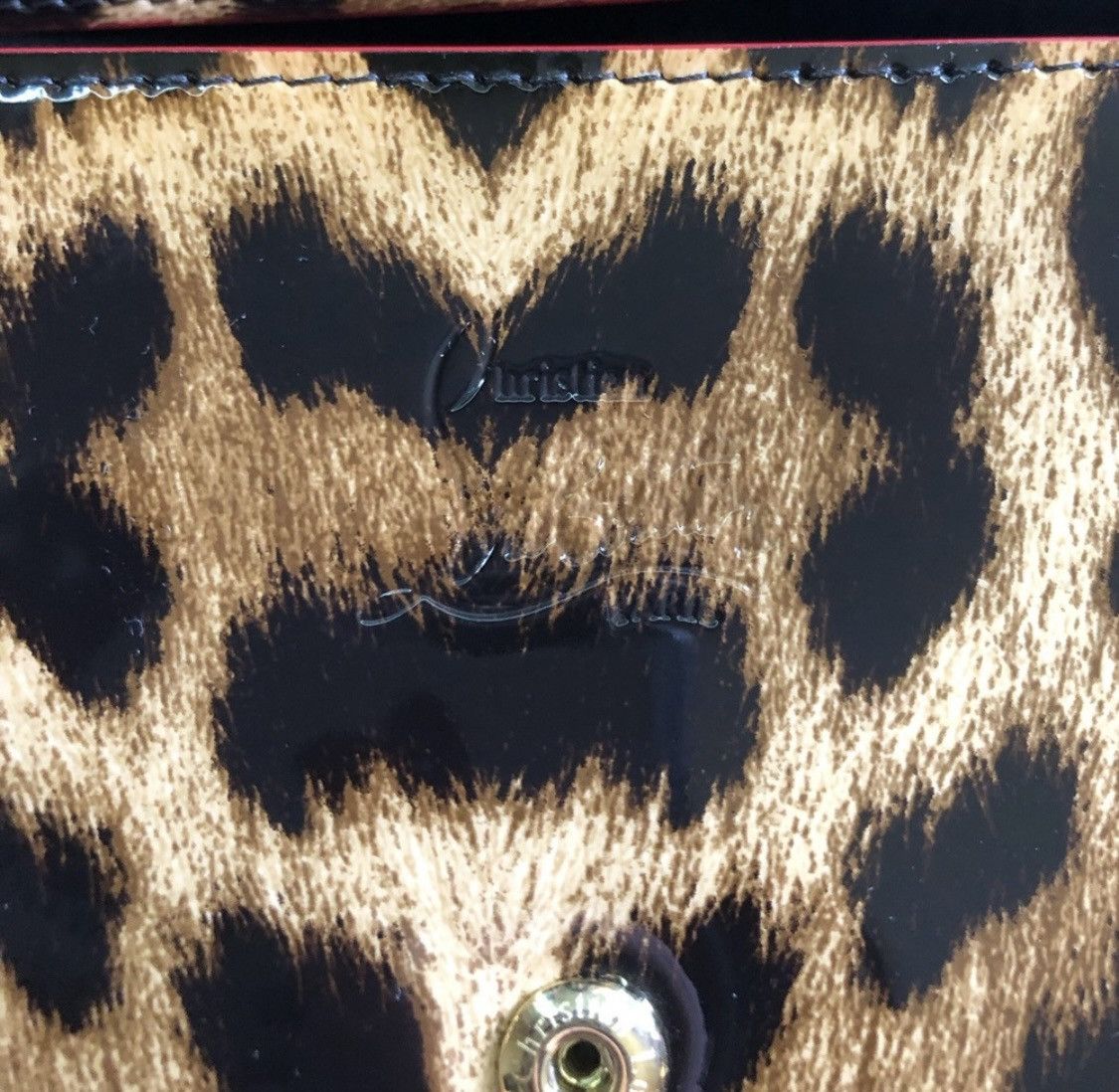 Christian Louboutin Macaron Leopard Panettone Studded Wallet Wristlet Clutch Size ONE SIZE - 13 Thumbnail